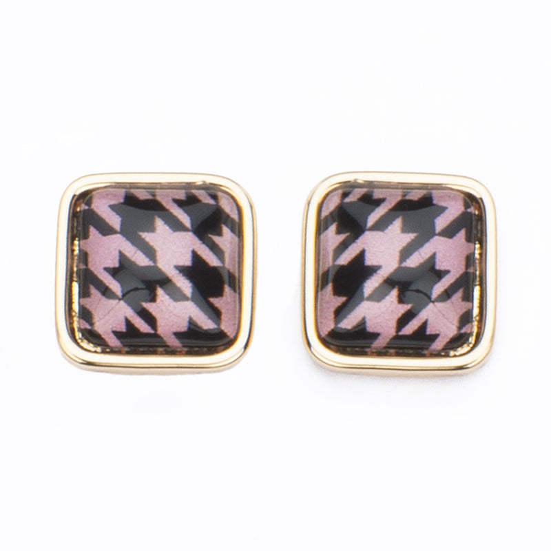 Orecchini Pied de Poule Pink