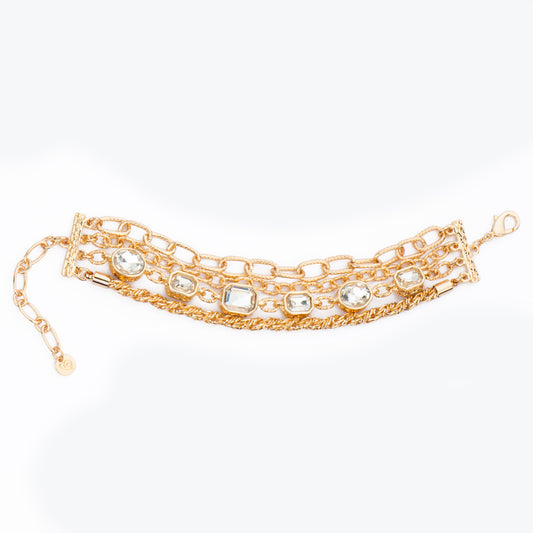 Bracciale Gold & Crystals
