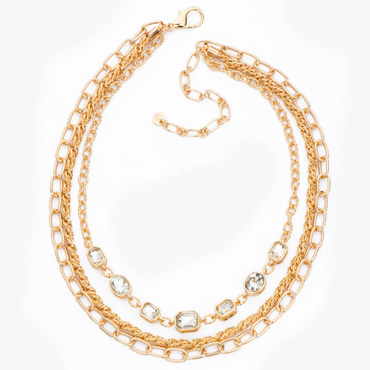 Collana Gold & Crystals
