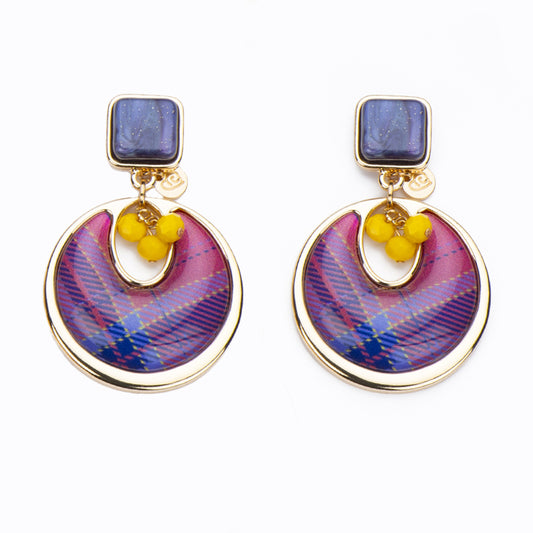 Orecchini Galaxy Tartan