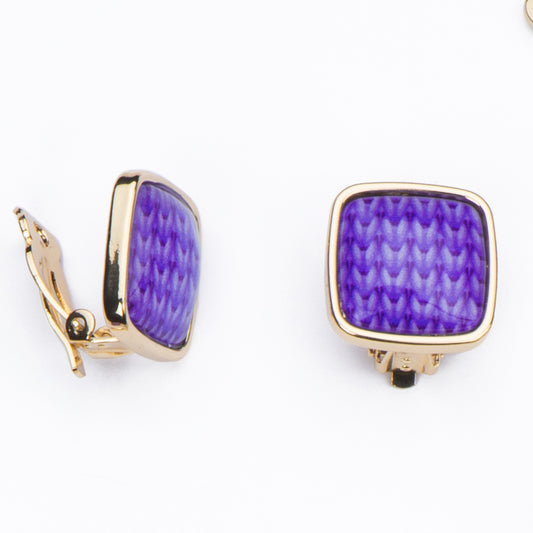 Orecchini Wool Braid Clip