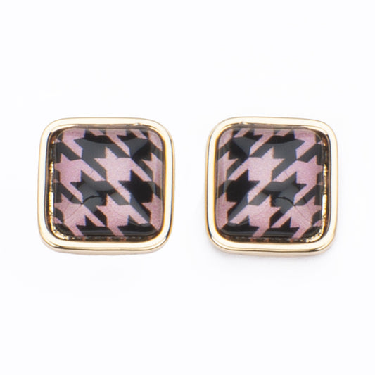 Orecchini Pied de Poule Pink