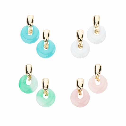 Set 4 Paia di Orecchini Rond